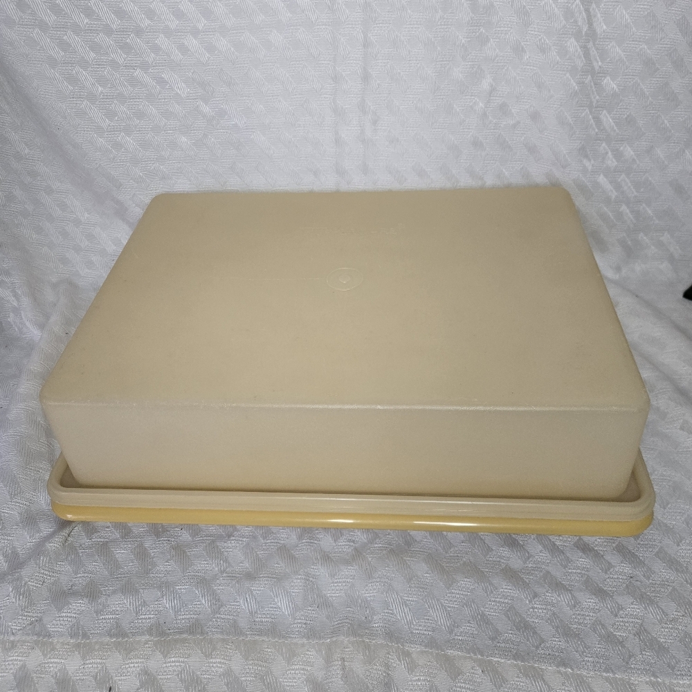 Tupperware Rectangle Cake Carrier (missing handle)